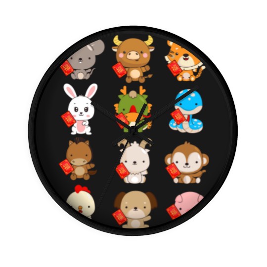 Discover New Year Chinese 2023 Zodiac Animal Lunar New Year Wall Clocks