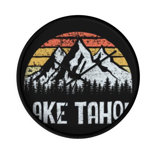 Discover Vintage Retro Lake Tahoe Wall Clocks
