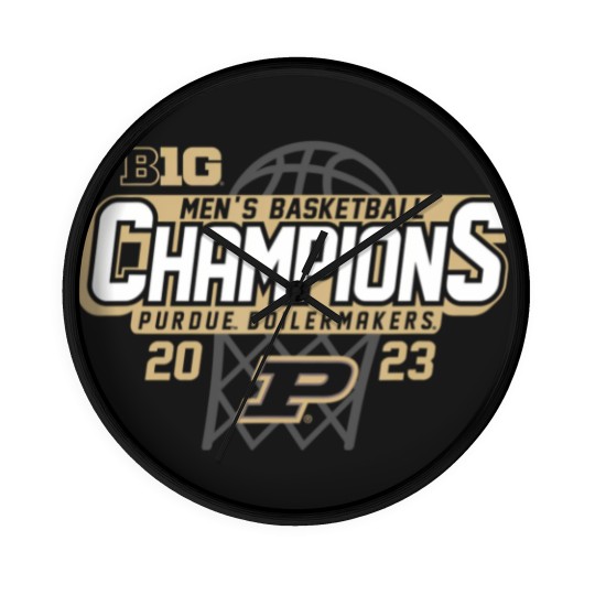 Discover purdue boilermakers big ten champs mens basketball 2023 t Wall Clocks