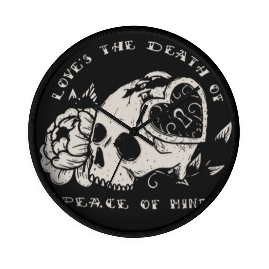 Discover Bad Omens Love's The Death Of Peace Of Mind Wall Clocks,