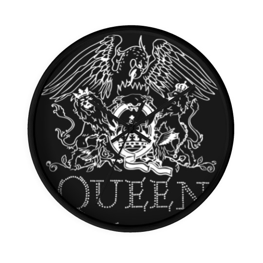 Discover Ladies Queen Crest Diamante Freddie Mercury Wall Clocks Wall Clocks