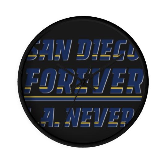 Discover San Diego Forever, L.A. Never! Wall Clocks