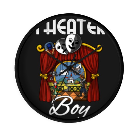 Discover Theater Boy Drama Stage Play Actor Kids Wall Clocks