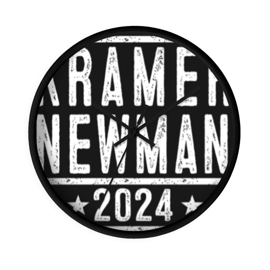Discover Kramer Newman 2024 Election - funny fandom show humor gift Wall Clocks - XS-6XL - Adult Unisex Soft Wall Clocks