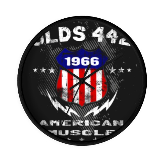 Discover 1966 Olds 442 American Muscle v3 Wall Clocks