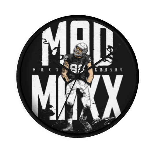 Discover Maxx Crosby Las Vegas Mad Maxx - Maxx Crosby - Wall Clocks