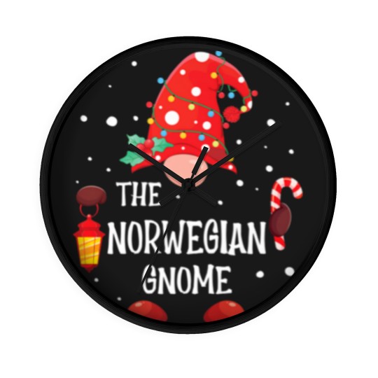 Discover The Norwegian Gnome Matching Family Christmas Gnom Wall Clocks