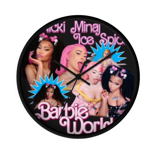 Discover Nicki Minaj x Ice Spice Barbie World Vintage Wall Clocks