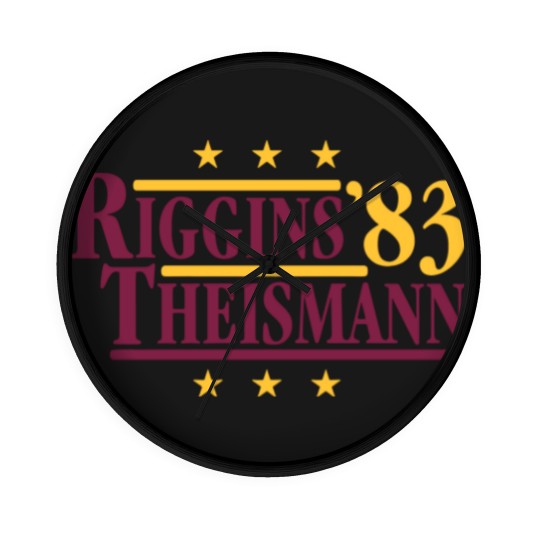 Discover Riggins & Theismann '83 Wall Clocks, Football Legends For President Fan Wall Clocks