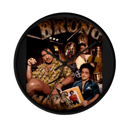 Discover Vintage Bruno Mars 90s Wall Clocks, Bruno Mars Bootleg Wall Clocks