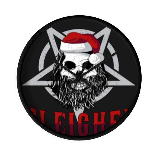 Discover Sleigher Heavy Metal Slayer Christmas Wall Clocks