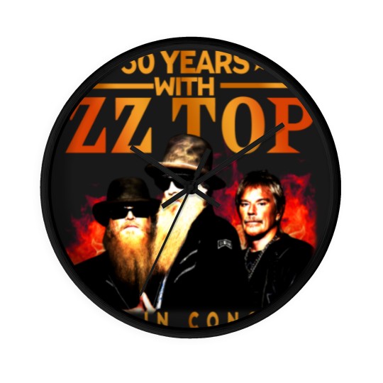 Discover ZZ Top 50 Years Live In Concert The Memories Wall Clocks, ZZ Top Wall Clocks