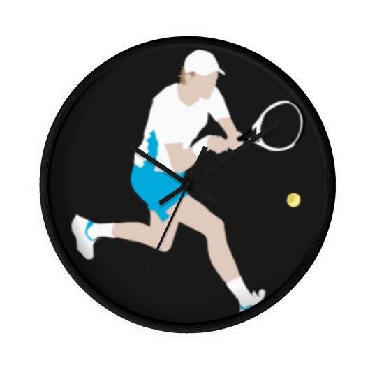Discover Jannik Sinner Wall Clocks, tennis fan Wall Clocks, atp player Wall Clocks