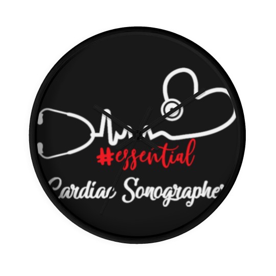 Discover Essential Cardiac Sonographer Heartbeat Gift For N Wall Clocks