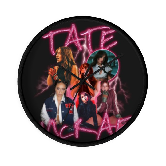 Discover Vintage Tate McRae Wall Clocks, Tate McRae Bootleg Wall Clocks