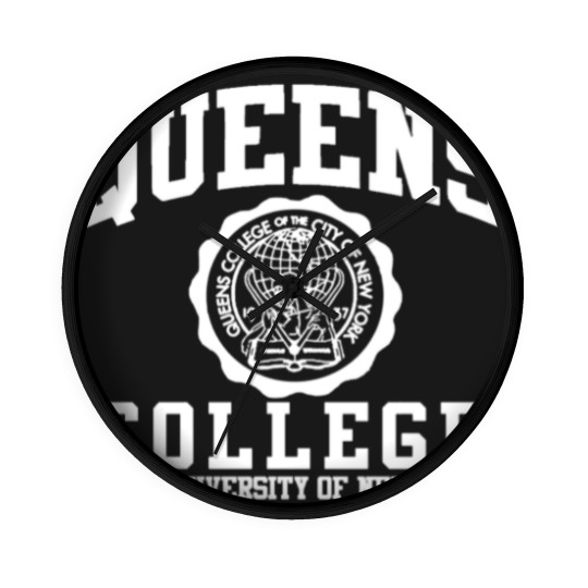 Discover Queens College Logo Wall Clocks