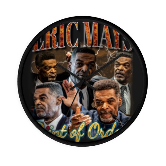 Discover Eric Mays point of order Wall Clocks, Mays 2024 Wall Clocks,