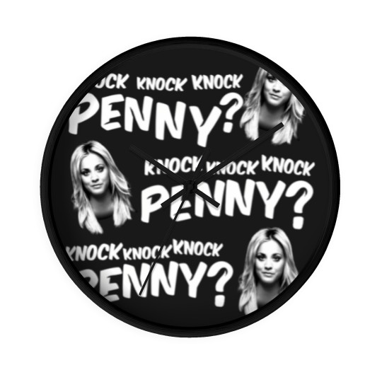 Discover the big bang theory knock knock knock penny t Wall Clocks