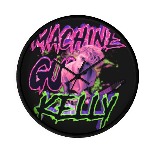 Discover MGK Wall Clocks, MGK Merch Wall Clocks, Machine Gunn Kelly Fan gift, Rap Wall Clocks,
