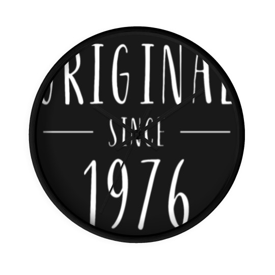 Discover Original Since 1976 - Born In 1976 Wall Clocks