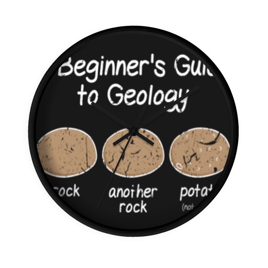 Discover Geologist Beginner Geology Meme - Funny Geology - Wall Clocks