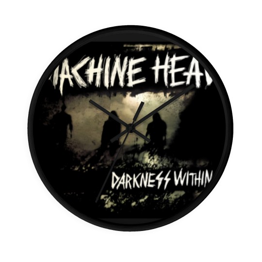 Discover Vintage Machine Head Darkness Within metal band Wall Clocks