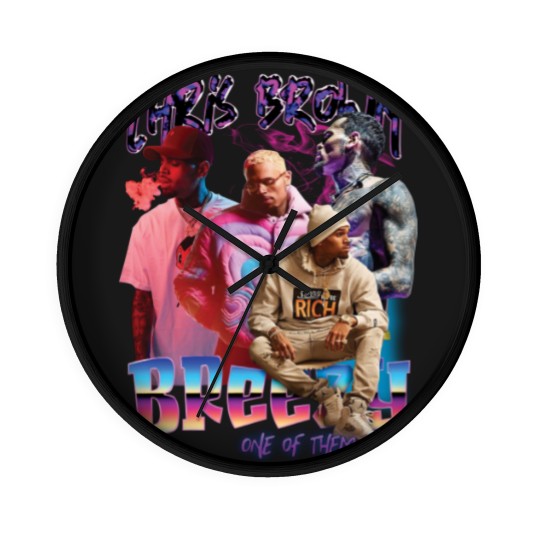 Discover New Chris Brown Breezy Wall Clocks One Of Them Ones Tour Wall Clocks