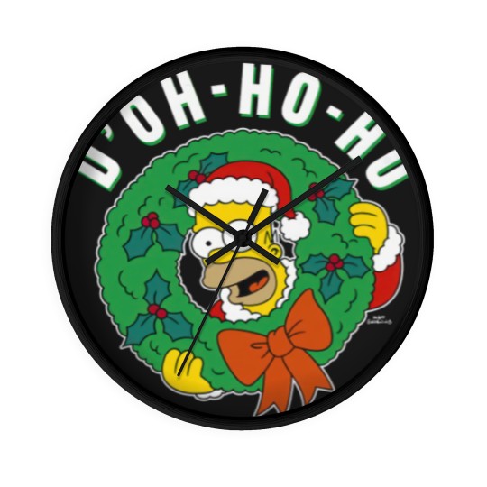 Discover The Simpsons Christmas Santa Homer D'Oh-Ho-Ho Alt Wall Clocks