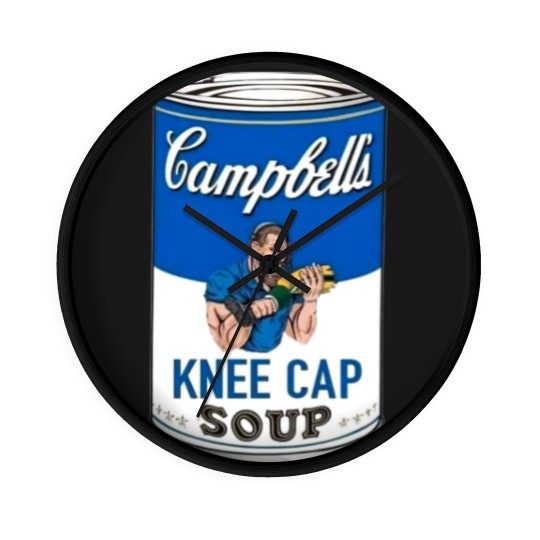 Discover Campbell's Kneecap Soup Graphic Wall Clocks, Dan Campbell's Kneecap Soup Graphic