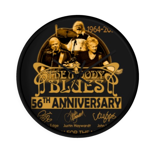 Discover The Moody Blues Lovers 56th Anniversary 1964 2020 Signature Wall Clocks