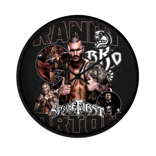 Discover Vintage 90s Graphic Style Randy Orton Wall Clocks, Randy Orton Wall Clocks