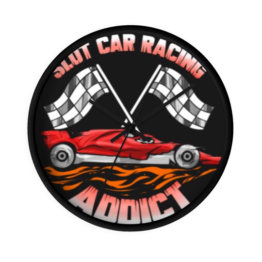 Discover Slot Car Racing Addict Slotcar - Slot Car Racing - Wall Clocks