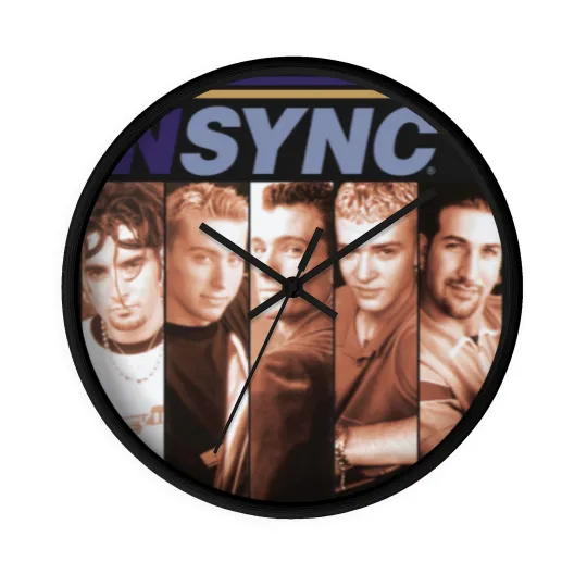 Discover Vintage NSYNC Boxes White Wall Clocks Gift For Men Women S-3XL