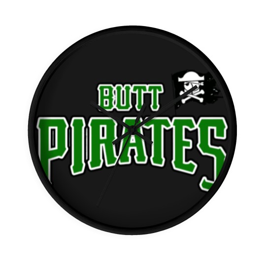 Discover Butt Pirates Green - Butt Purates - Wall Clocks