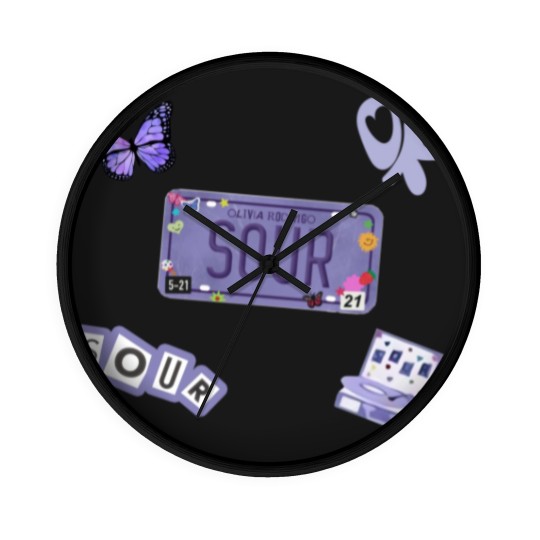 Discover Olivia Sour Tour 2023 Wall Clocks, Olivia Rodrigo Wall Clocks, Sour Album Wall Clocks
