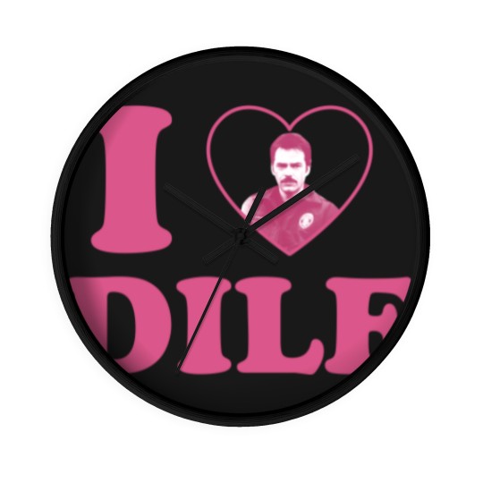 Discover I love DILF Charlie Swan Wall Clocks