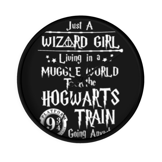 Discover Wizard Girl Wall Clocks, Wizard School, Muggle Wall Clocks, A Wall Clocks