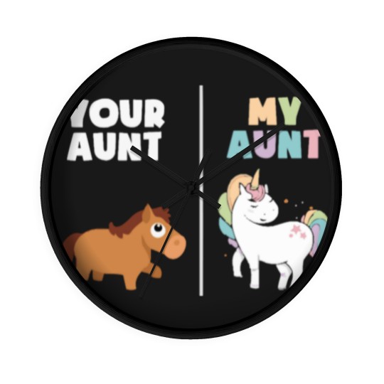 Discover Unicorn Aunt Wall Clocks
