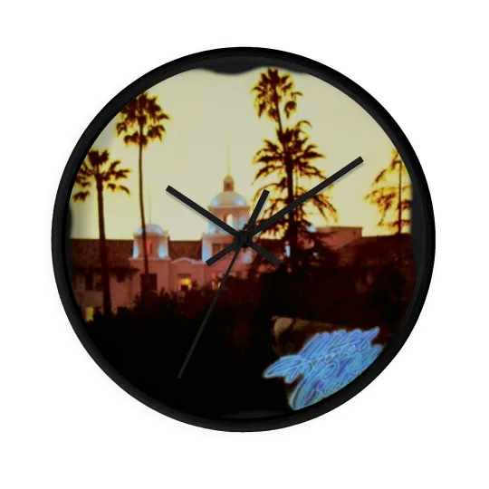 Discover Vintage The Eagles Concert Tour Wall Clocks Hotel California