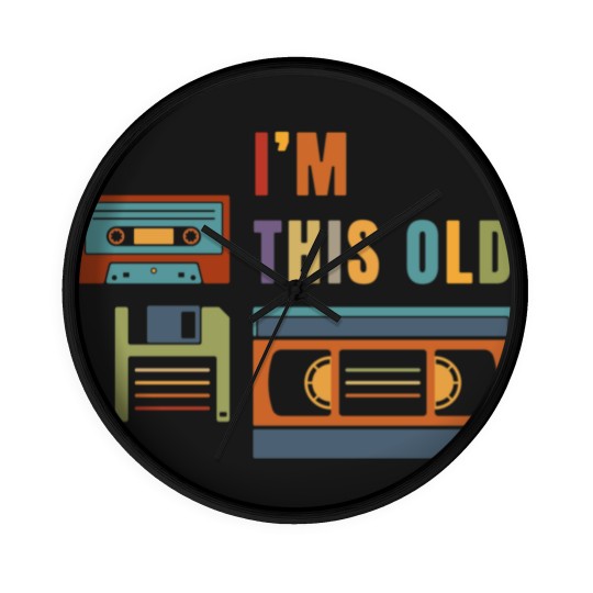 Discover Im this old - Old data storage media Wall Clocks