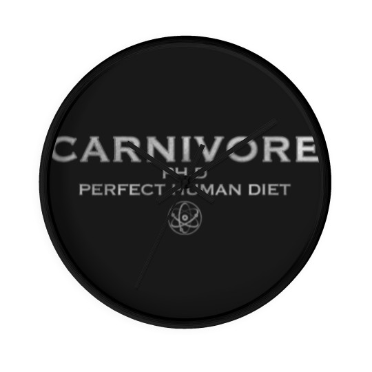 Discover carnivore phd perfect human diet meat eater t Wall Clocks
