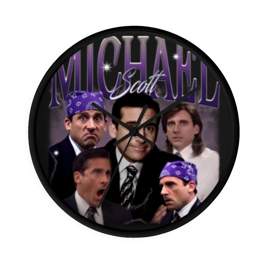 Discover Retro Michael Scott Wall Clocks, Limited Michael Scott Vintage Wall Clocks, Michael Scott Gift
