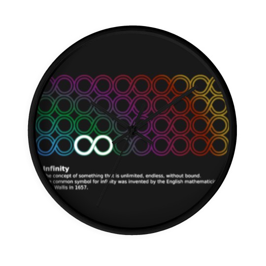 Discover Infinity math symbol Wall Clocks