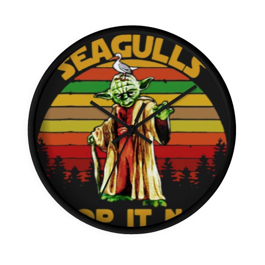 Discover Seagulls Stop It Now Retro Low Wall Clocks