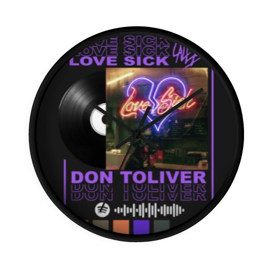Discover Don Toliver Rap Wall Clocks, Love Sick Album 90s Y2K Merch Vintage Hiphop