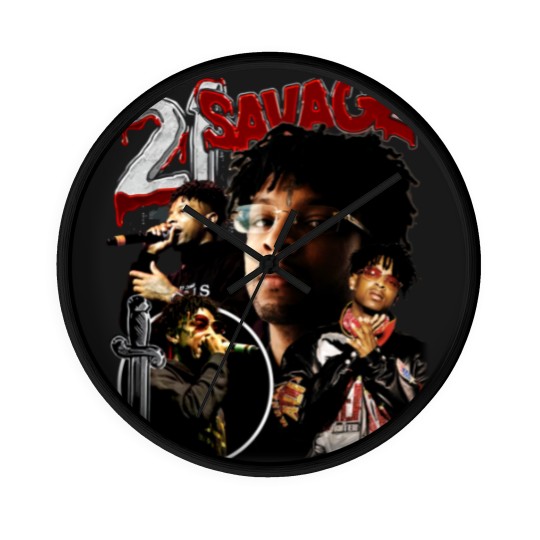 Discover Limited 21 Savage Vintage 90s Wall Clocks, Gift For Woman and Man Unisex Wall Clocks