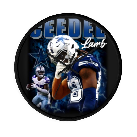 Discover Ceedee Lamb Cowboys Wall Clocks, America Football Wall Clocks, Washed Color Wall Clocks