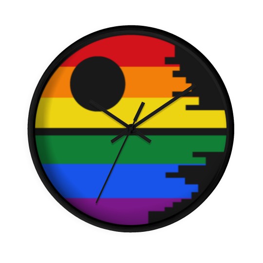 Discover Rainbow Death Star Wall Clocks