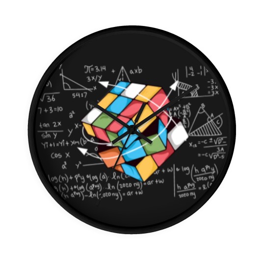Discover Colorful Rubiks Cube Wall Clocks, Cube Game Math Wall Clocks, Rubiks Lover Wall Clocks