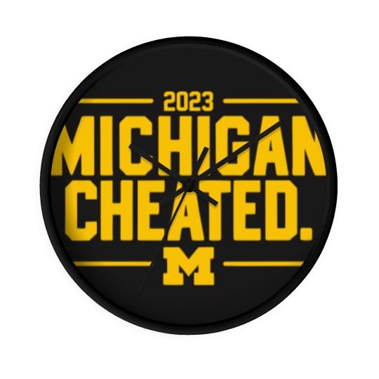 Discover Michigan Cheated College Football Fan Wall Clocks